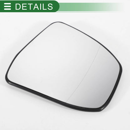 Right Side White Mirror Glass Aspherical Non-Heated for Ford Focus (2012-2018)