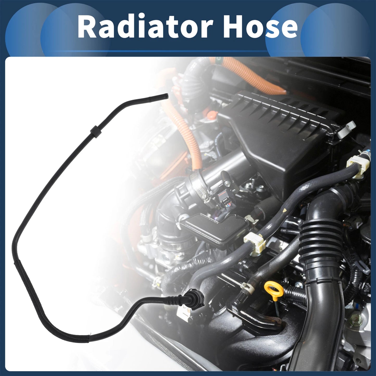 Radiator Hose for Mini Cooper Countryman 2017-2024 (17127646898) Black Plastic
