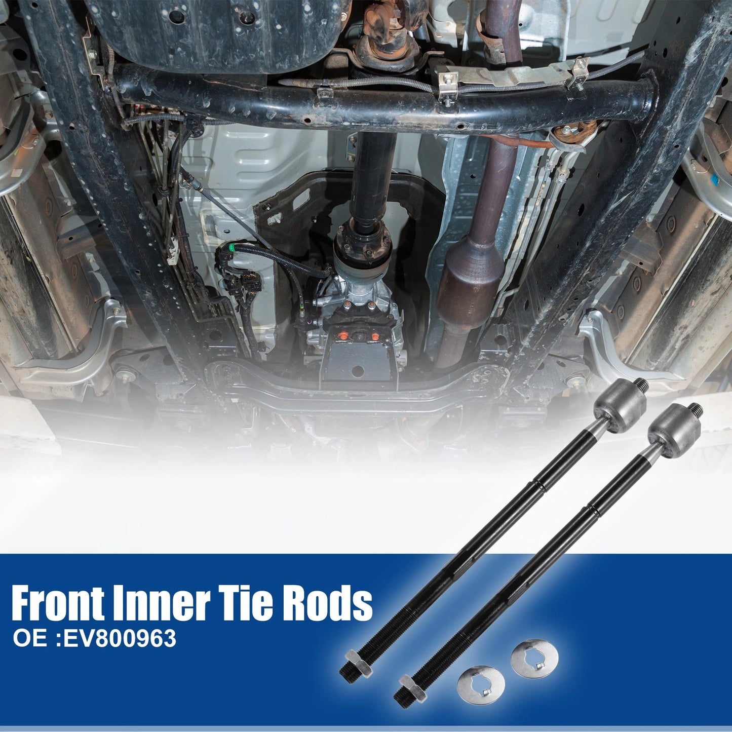 Front Inner Tie Rods for Chrysler 300 & Dodge Challenger Black