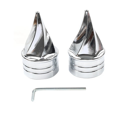 Front Axle Cap Nut Covers for Harley Touring Electra Road Glide Road King (00-07)