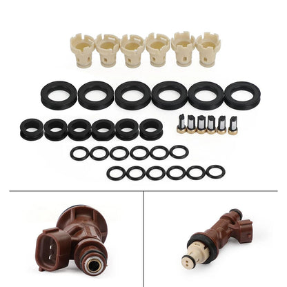 Fuel Injector Rebuild Kit O-Ring Seal Filter Cap for 4Runner Tacoma Tundra
