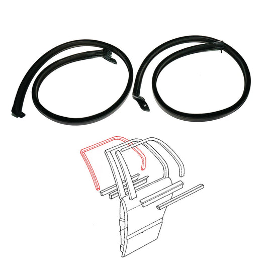 Front Door Weatherstrip Set for BMW M3 E30 Sedan 318i 325i 325iX 1984-1991