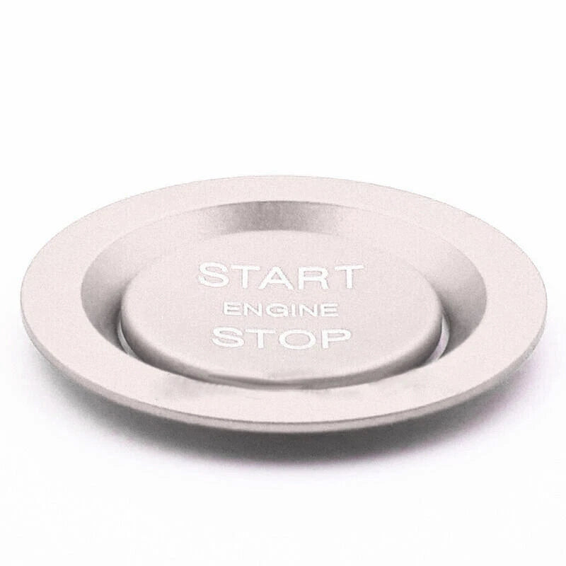 Silver Engine Start Stop Button Cover Trim for Jaguar XE F-Type F-Pace
