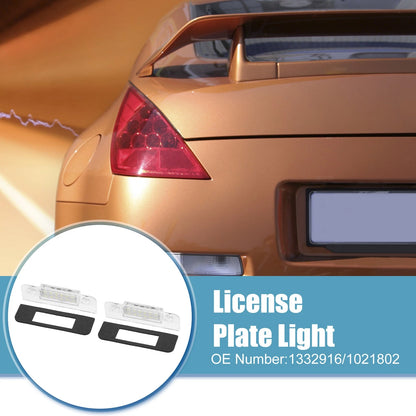 2 x Car LED License Plate Lights for Ford Mondeo (1996-2000)