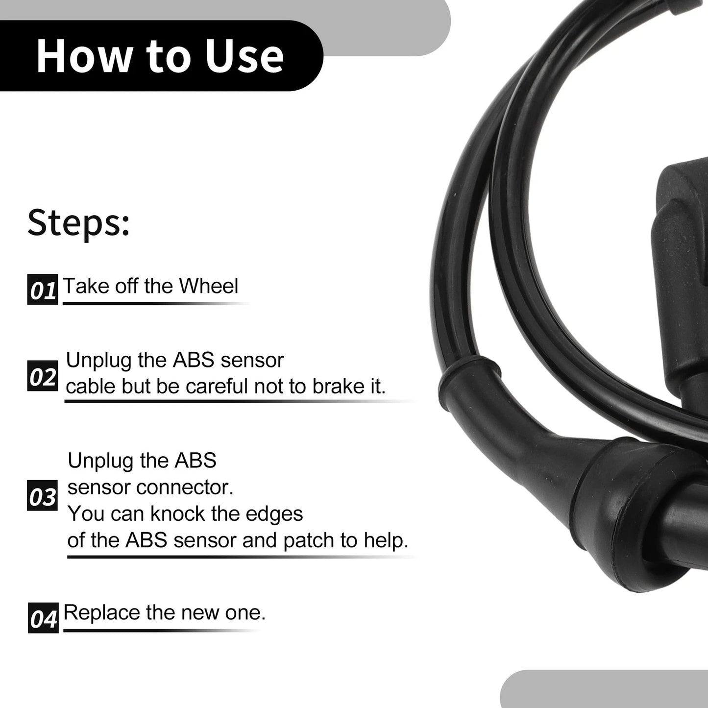ABS Wheel Speed Sensor Front Left for Ford Expedition (1997-2002)