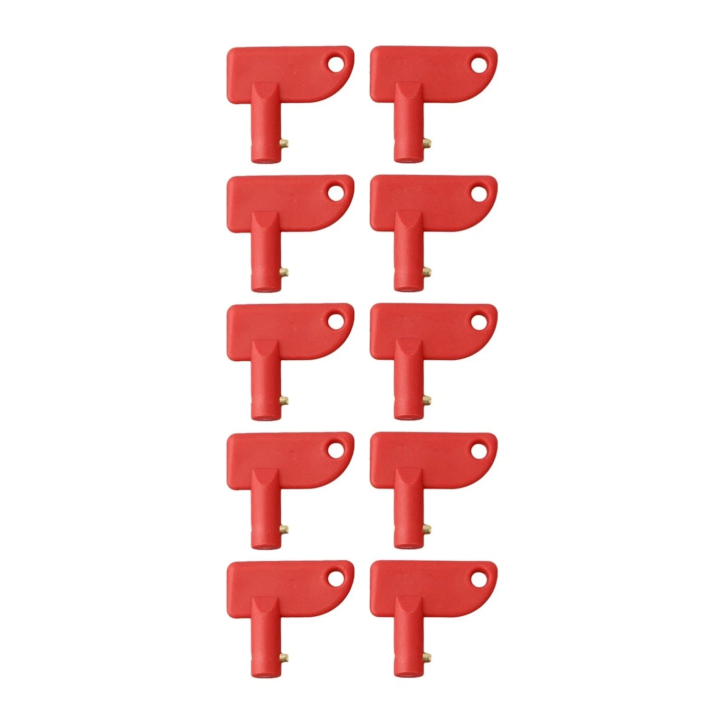 Plastic Key 10PCS for Battery Isolator Switches - Auto/Marine/Boat/Truck