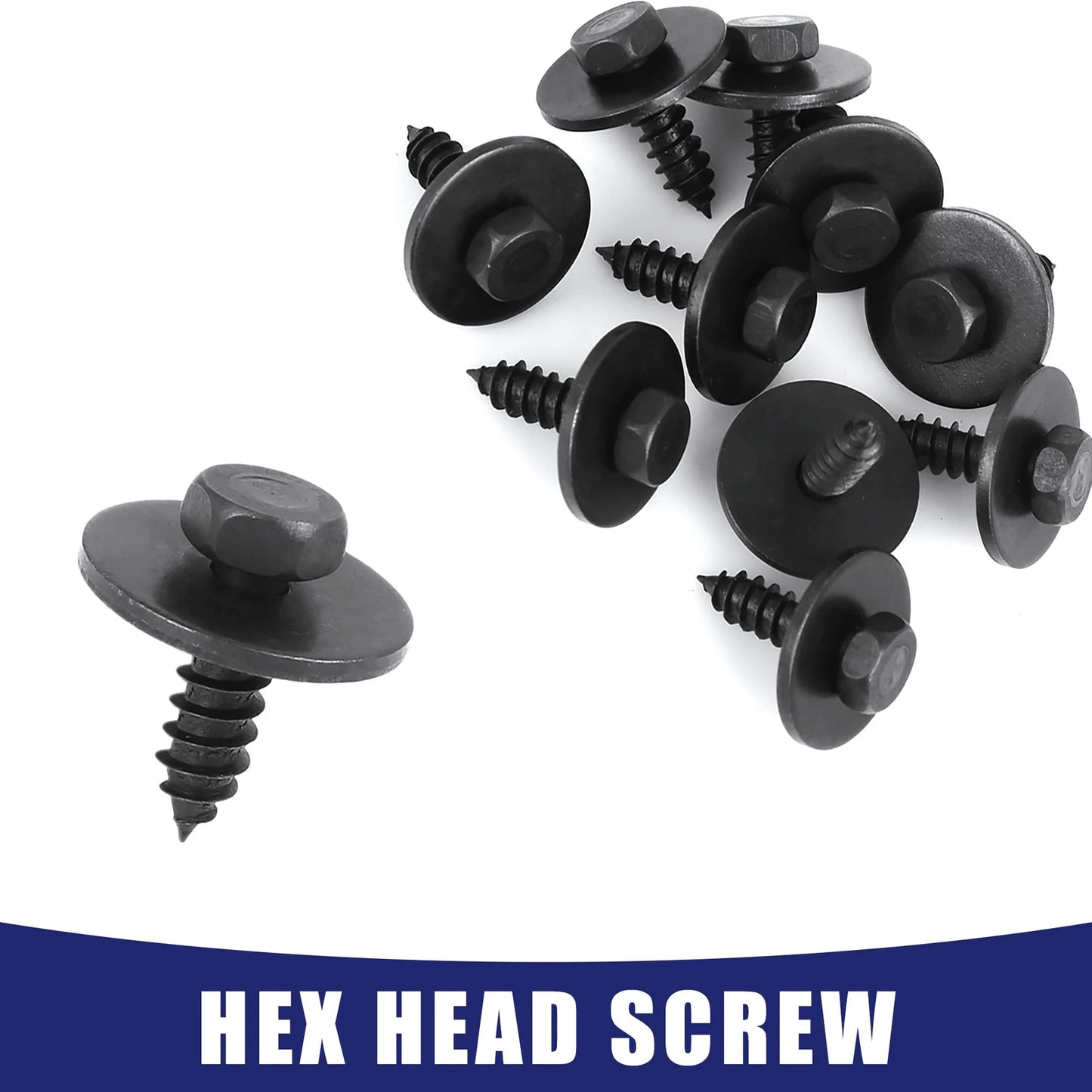 10 x Hex Head Metal Screws w/ Washer for BMW E46 E60 E90 (2000-2012)