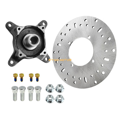 Front Wheel Hub & Studs & Brake Rotor for Polaris Ranger 400-800
