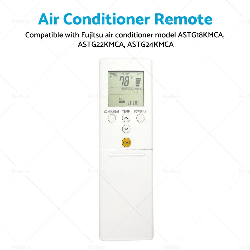 A/C Remote Replacement for Fujitsu ASTG18KMCA ASTG22KMCA ASTG24KMCA