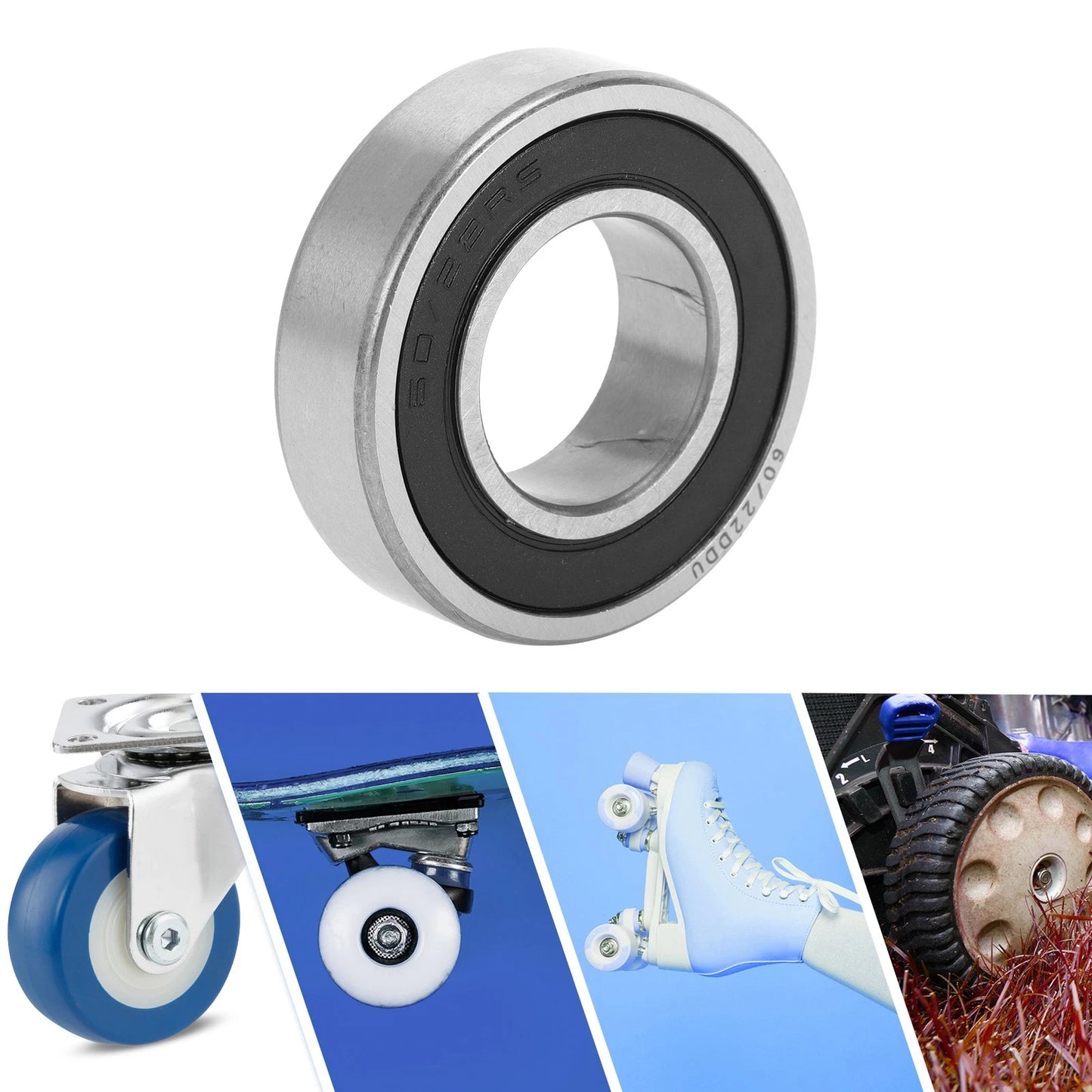 22x44x12mm Deep Groove Ball Bearings for Scooter Skateboard Wheel