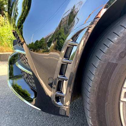 Carbon Fiber Front Bumper Vent Trim for Benz GLE350 GLE450 (2020-2023)