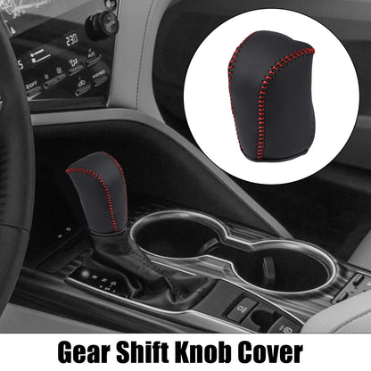 Black Faux Leather Gear Shift Knob Cover for Toyota Camry (2007–2011)