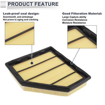 Engine Air Filter for BMW 540i Base 3.0L L6 Gas (2018-2020) - 1 Pcs
