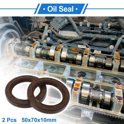 Oil Seal / 50x70x10mm / FKM Rubber Rotary Shaft Seal for Make Model