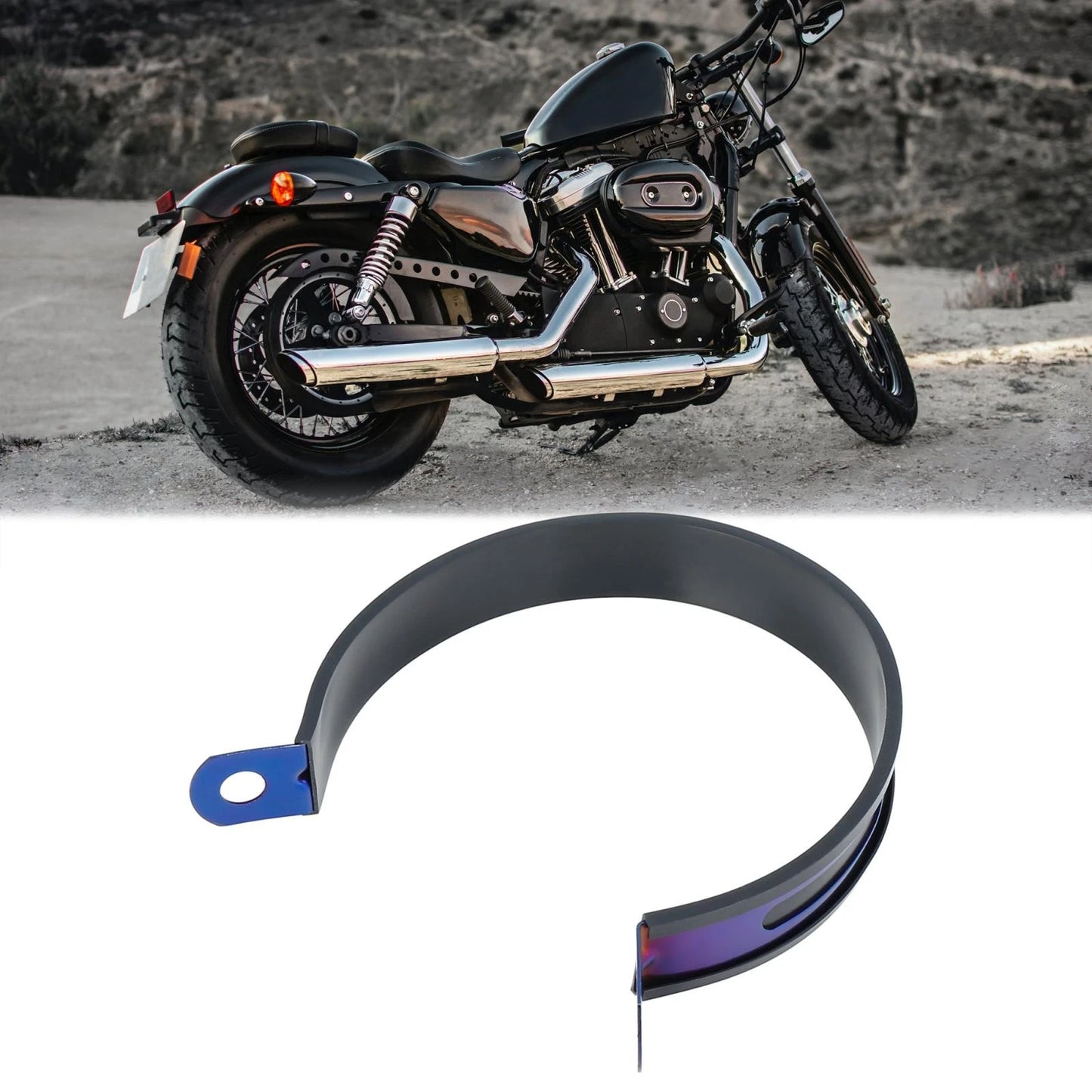 Joint Clamp 4" OD Stainless Steel for Motorcycle