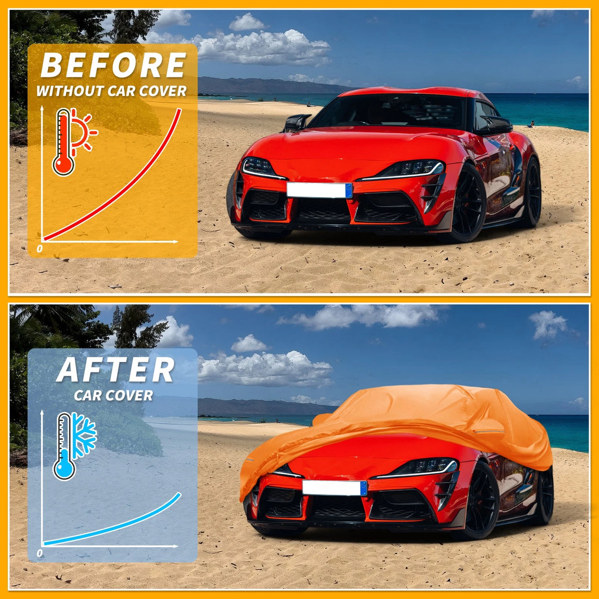 Waterproof All Weather Car Cover for Toyota Supra
