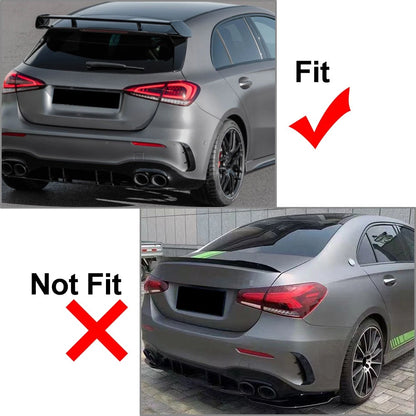 Black Rear Bumper Splitter Canard Air Vent for Benz A-Class W177 A200 A220 A35