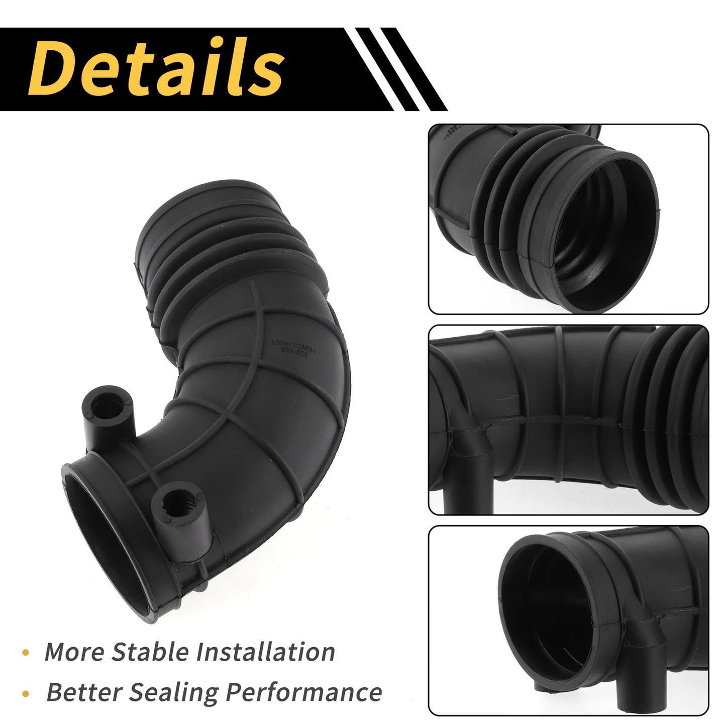 Engine Air Intake Hose for BMW 5 E34 525 (1991-1996) - Rubber 1 x Hose