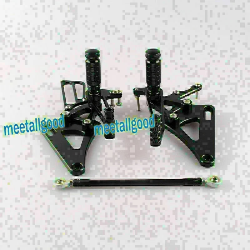 Rearset Footpegs Kit for Honda CB400 VTEC (1999-2007) - Black GP Shift Aluminum