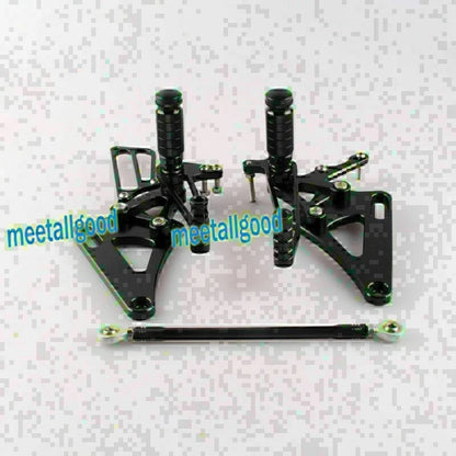 Rearset Footpegs Kit for Honda CB400 VTEC (1999-2007) - Black GP Shift Aluminum