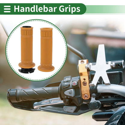 Grips / 7/8" 22mm / Hand Grips Cover Kit TPU Yellow Brown for Motorcycle