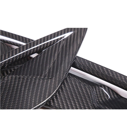 Real Carbon Fiber Side Fender Air Vent Cover Trim for BMW 8 Series 2019-2022