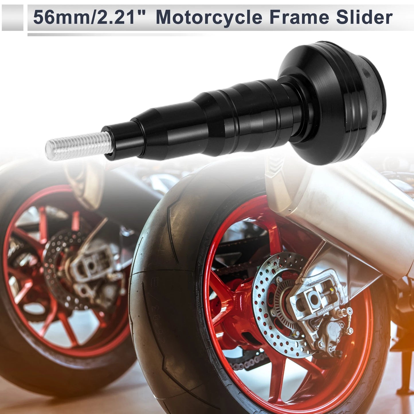10mm Aluminum Alloy Black Motorcycle Slider Frame / 1 Set / Bolt for Motorcycle