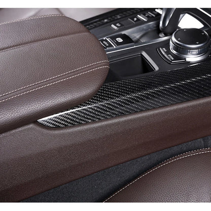 Carbon Fiber Side Center Console Cover Strip Fit forBMW X5 F15 2015-2018