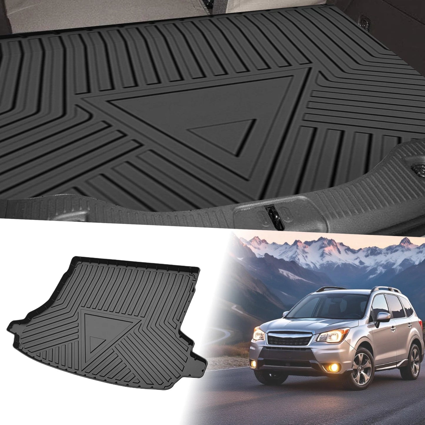 Flat Face Cargo Liner Rear Trunk Mat for Subaru Forester (2019-2024)