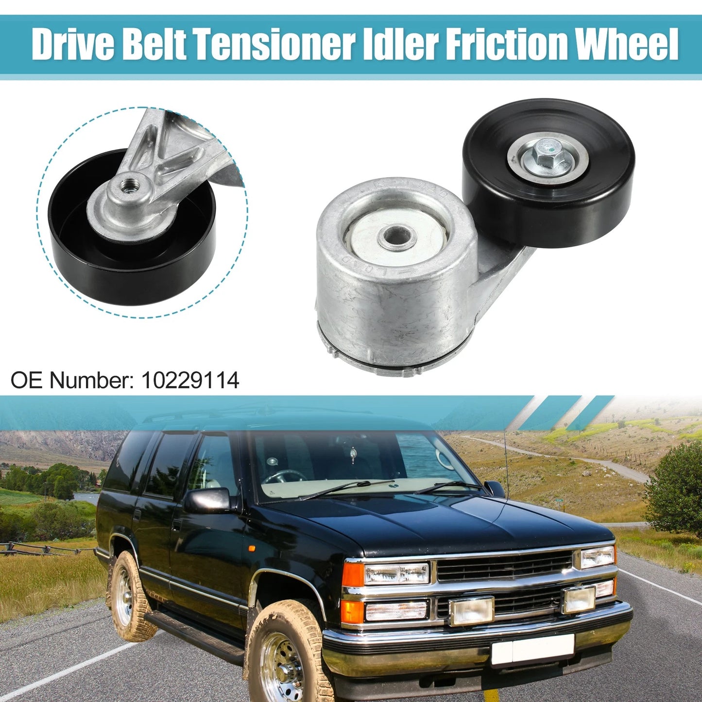 1pc Belt Tensioner Pulley Assembly for Chevrolet Astro (1987-1989)