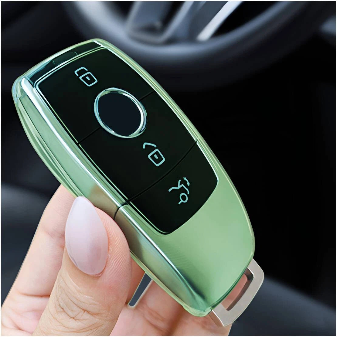 Car Remote Key Cover for Mercedes-Benz A B C E G Class (Fits Various Models)
