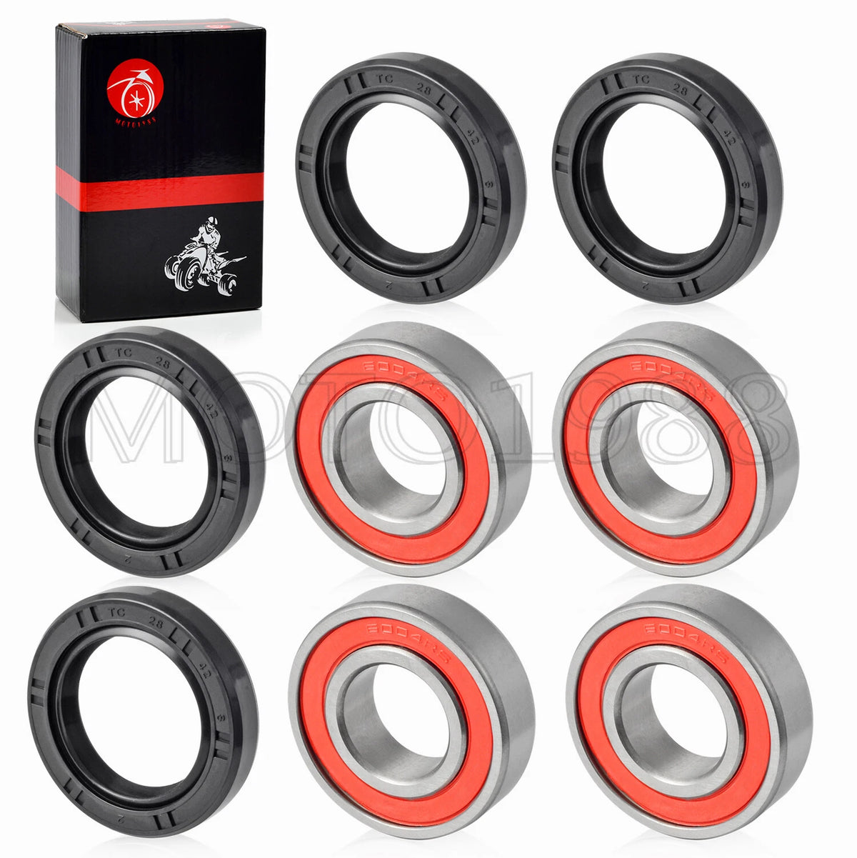 Front Wheel Bearings & Seals Kit for HONDA FourTrax 200 TRX200D (1990–1997)