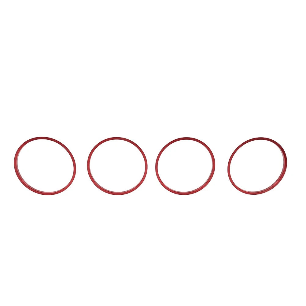 4 x Red AC Outer Vent Trim Covers for Toyota Tacoma (2016-2022)