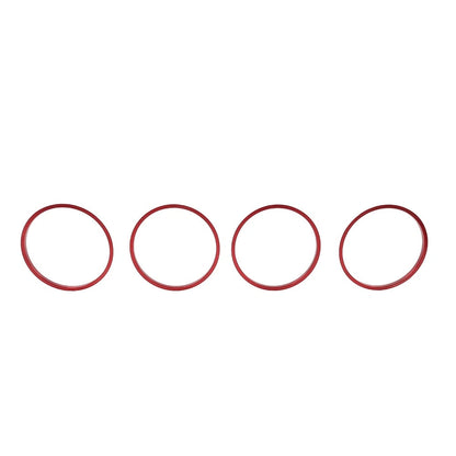4 x Red AC Outer Vent Trim Covers for Toyota Tacoma (2016-2022)