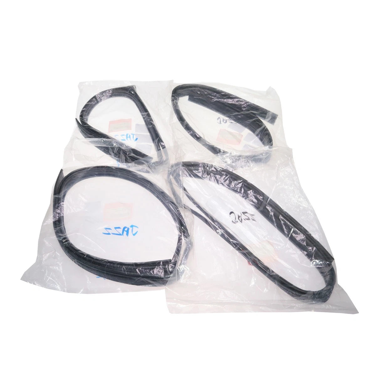 Front Rear Door Glass Run Channel Seal Set for Honda Fit Hatchback 2001-2008