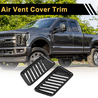 Carbon Fiber Pattern Air Vent Covers for Ford F-150 (2021-2024)