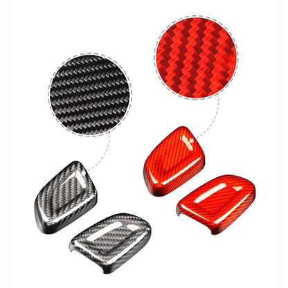 Red Carbon Fiber Gear Shift Knob Cover for Volvo XC40 S60 (2020-2023)
