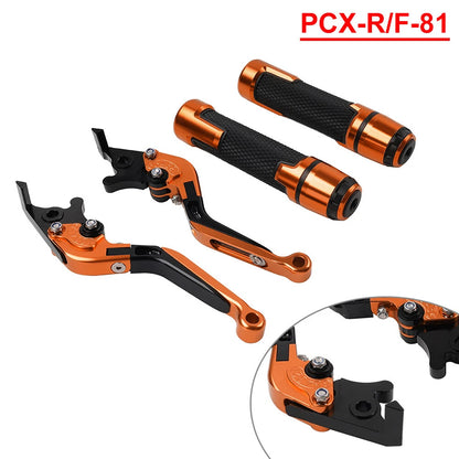 Orange Extendable Brake Clutch Lever Grip Set for Honda Forza 125 300