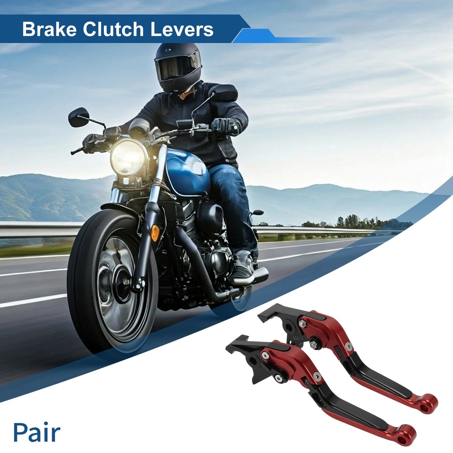 Brake Clutch Lever Adjustable Short Long for Kawasaki ZX7R/ZX7RR (1989–2003)