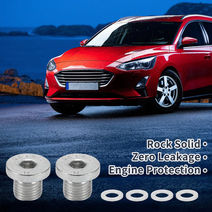 1 Set M12x1.25 Drain Plug with Gasket for Car & Motorcycle