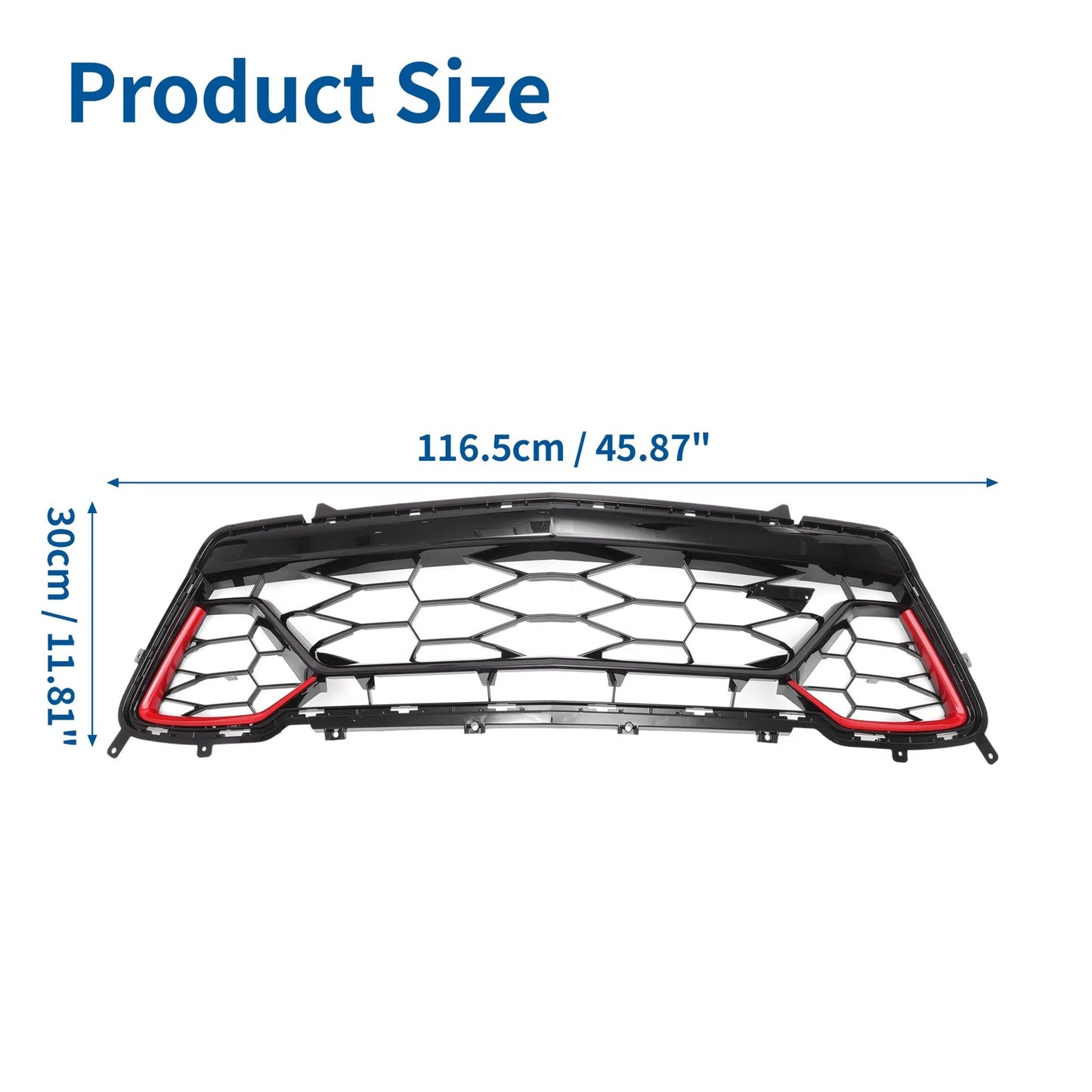 Lower Front Bumper Grille for Chevrolet Camaro LS LT SS (2017-2018)