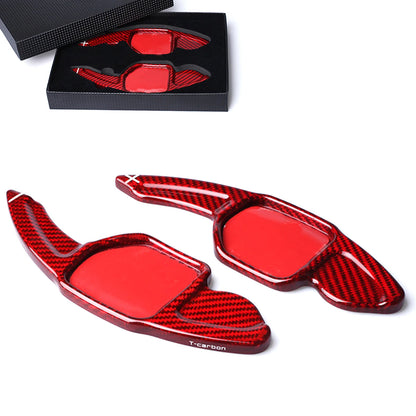 2 x Carbon Fiber Shift Paddles for Audi S8 Q3 Q5 Q7 R8 (2013-2016)