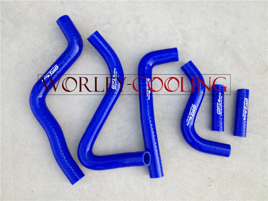 Silicone Radiator Hose Kit for Kawasaki KX250 (1999-2002) BLUE