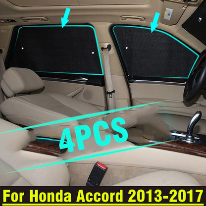 Sunshade / 4pcs / Side Window Privacy for Honda Accord (2013–2017)