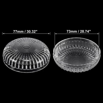 2 x White LED Turn Signals Covers Light Lens Cover for Yamaha V-Star 650 1100