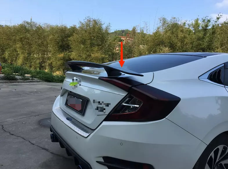 Universal Spoiler Wing with Light for Honda Civic Glossy Black Sedan (2016-2021)