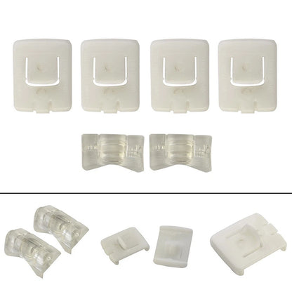 6 x Seat Rail Runner Slider Guide Clip Glide Piece for Replaces