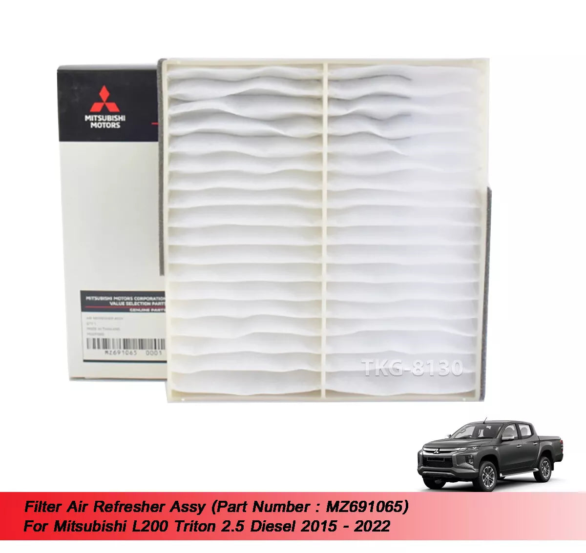 Filter Air Refresher for Mitsubishi L200 2.5 Diesel (2015-2022)
