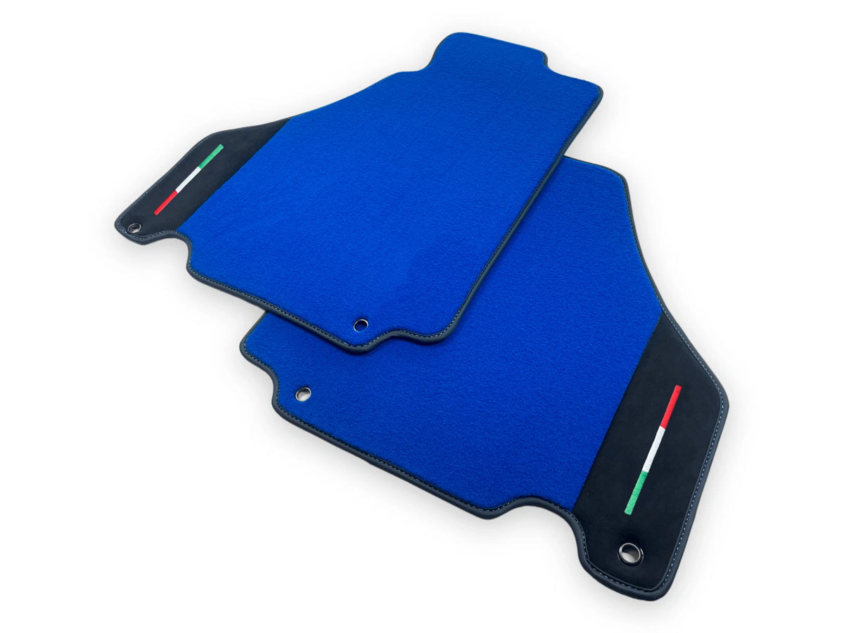 Alcantara Leather Blue Floor Mats Set for Ferrari 360 Modena (2000-2005)