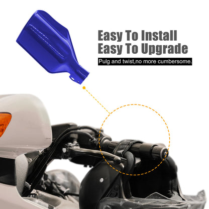 2 x Blue Plastic Motorcycle Handlebar Brush Bar Hand Guard Handguard for Yamaha
